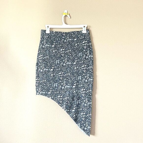 Frank & Eileen Tee Lab Vintage Asymmetrical Print Skirt - Picture 6 of 7